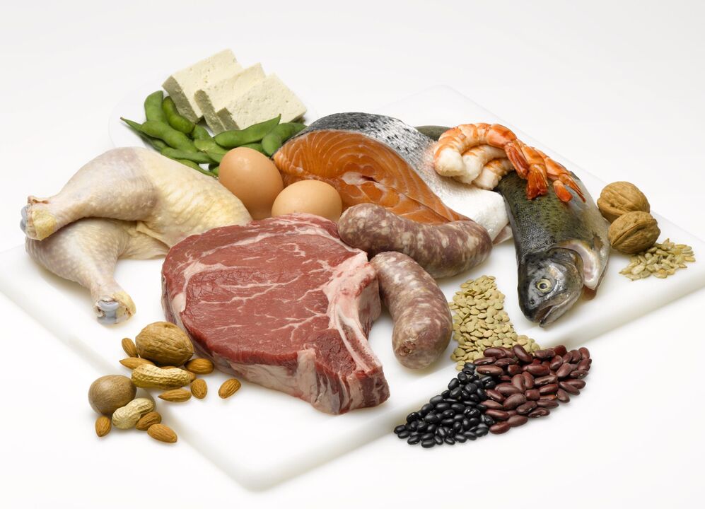 Η πρωτεϊνική δίαιτα βασίζεται στην κατανάλωση τροφών που περιέχουν πρωτεΐνη. 